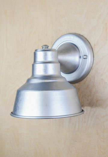 Galvanized Single Down Light Wall Sconce