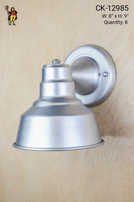 Galvanized Single Down Light Wall Sconce