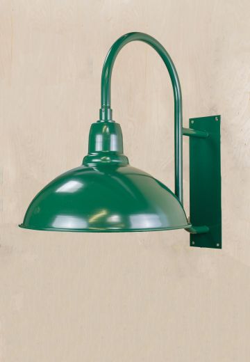 Large Exterior Green Reflector Down Light Wall Light