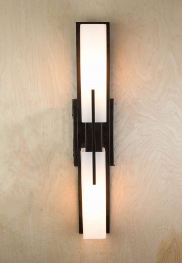 Modern Bronze Two Light Wall Sconce