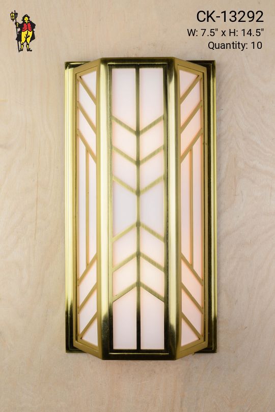 Brass Art Deco Wall Sconce