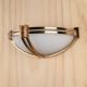 Antique Brass & Glass Pocket Sconce #0