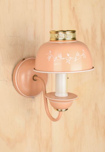 Pink Mid Century Single Light Wall Sconce