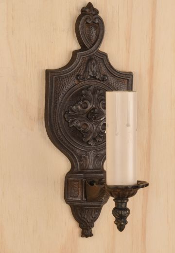 Iron Gothic Single Candle Sconce