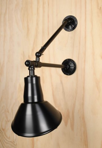 9.5" Black Wall Mounted Billboard Light on a Double Arm