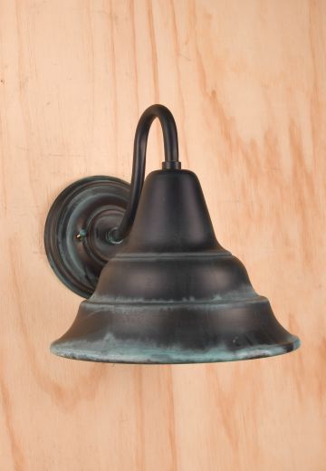 Distressed Exterior Reflector Wall Sconce