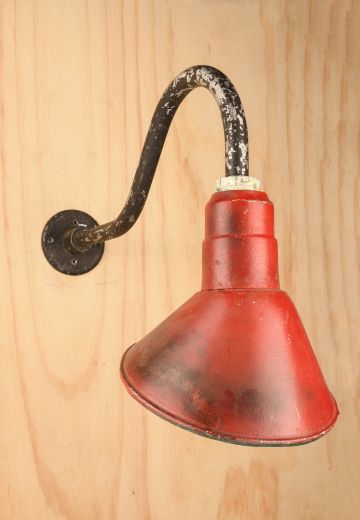10" Red Curved Arm Billboard Light