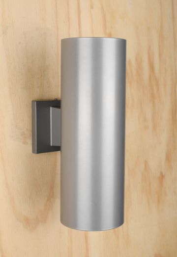 Gray Two Light Up-Down Can Light Wall Sconce