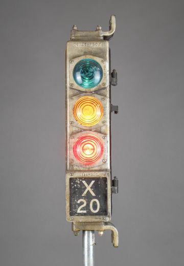 Metal Subway/Train Signal (Wall or Floor)