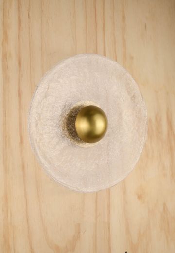 *LED* Brass & Glass Modern Wall Sconce