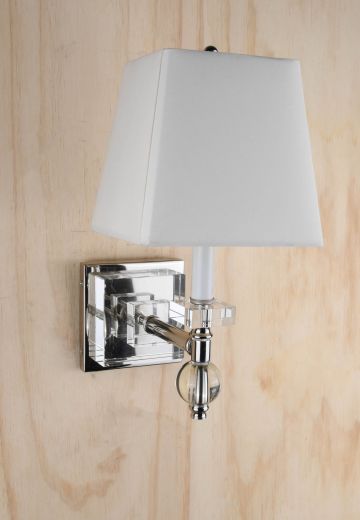 Lucite Single Candle Traditional Wall Sconce