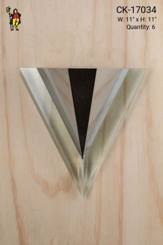 Triangular Chrome Pocket Sconce
