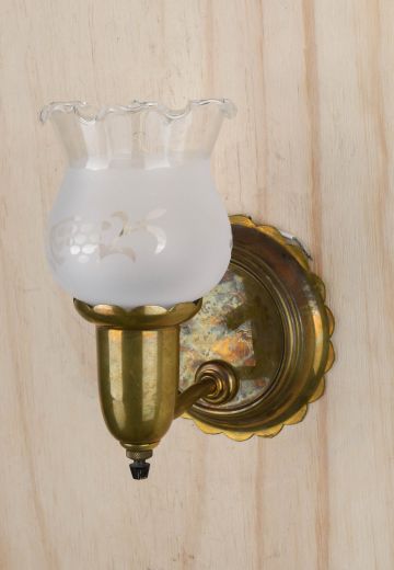 Antique Brass Single Light Wall Sconce