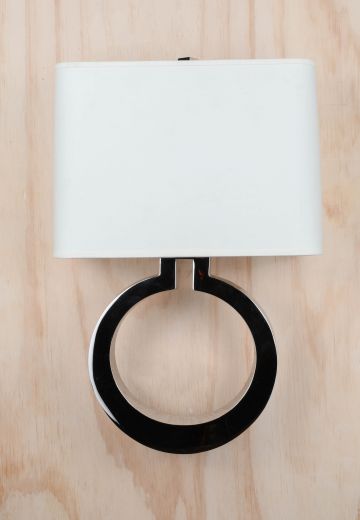 Chrome Circular Modern Wall Sconce