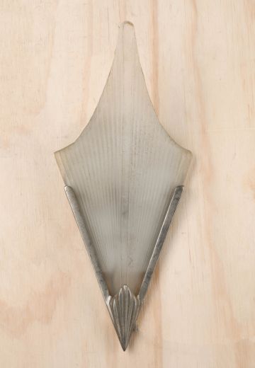 Nickel & Glass Deco Pocket Sconce