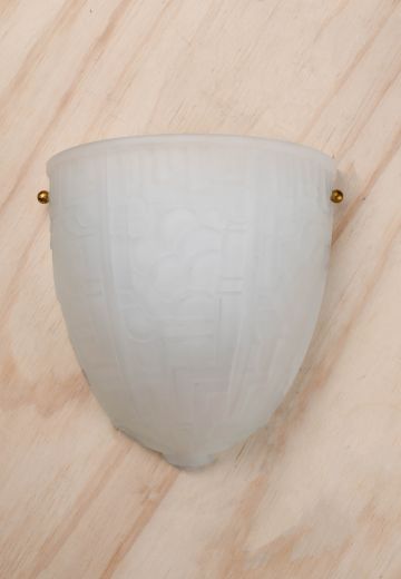 Molded Glass Pocket Sconce