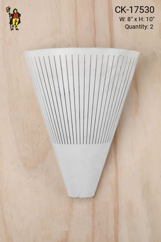 White Pierced Metal Pocket Wall Sconce