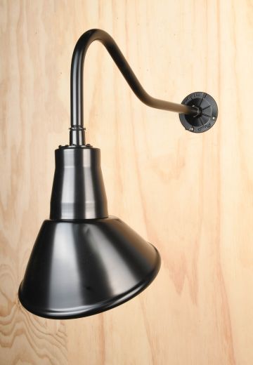 Black Curved Arm Billboard Light