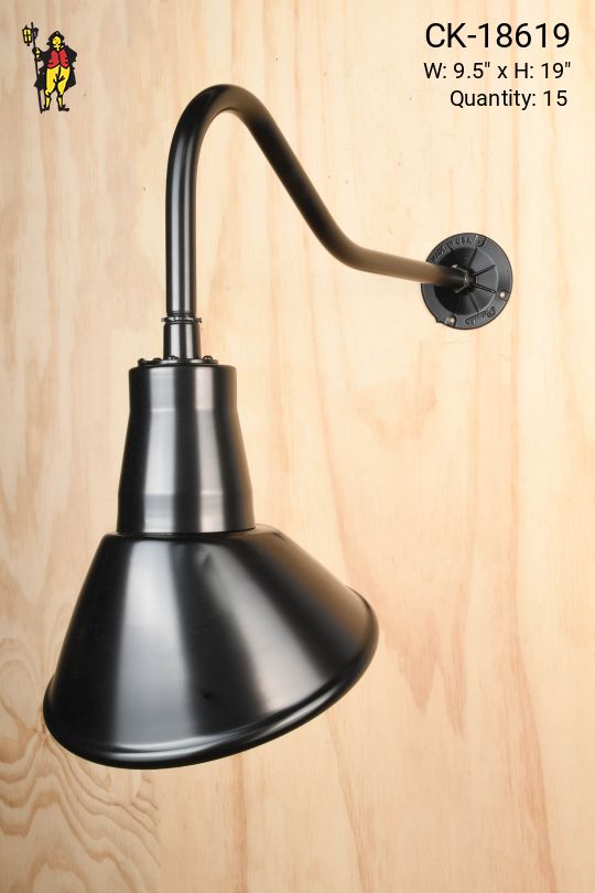 Black Curved Arm Billboard Light