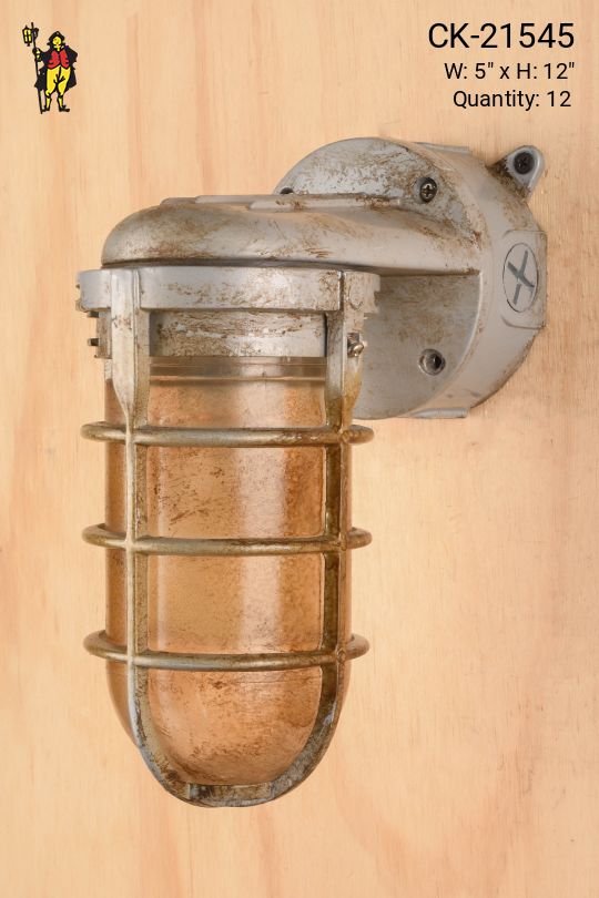 Distressed Box Wall Mounted Cage Wall Light