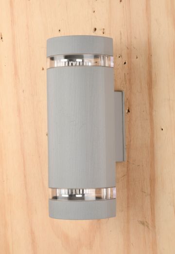 Gray Post Modern Up-Down Wall Sconce
