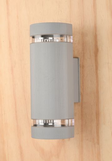Gray Post Modern Up-Down Wall Sconce