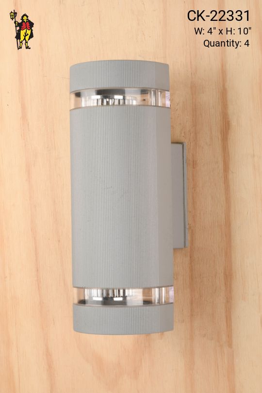 Gray Post Modern Up-Down Wall Sconce