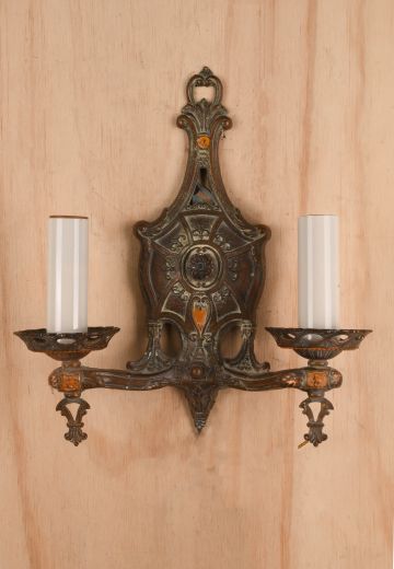 Gothic Two Light Wall Sconce